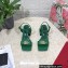 Dolce & Gabbana Heel 6.5cm Nappa-look calfskin sandals Green 2023