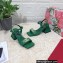 Dolce & Gabbana Heel 6.5cm Nappa-look calfskin sandals Green 2023