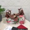 Dolce & Gabbana Heel 6.5cm Nappa-look calfskin sandals Brown 2023