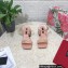 Dolce & Gabbana Heel 6.5cm Nappa-look calfskin sandals Pink 2023