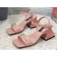 Dolce & Gabbana Heel 6.5cm Nappa-look calfskin sandals Pink 2023