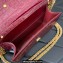Valentino Loco Small Shoulder Bag In Croco Pattern Burgundy 2023