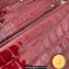 Valentino Loco Small Shoulder Bag In Croco Pattern Burgundy 2023