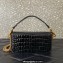 Valentino Loco Small Shoulder Bag In Croco Pattern Black 2023