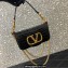 Valentino Loco Small Shoulder Bag In Croco Pattern Black 2023
