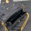 Valentino Loco Small Shoulder Bag In Croco Pattern Black 2023