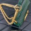 Valentino Loco Small Shoulder Bag In Croco Pattern Green 2023