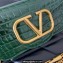 Valentino Loco Small Shoulder Bag In Croco Pattern Green 2023