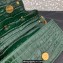 Valentino Loco Small Shoulder Bag In Croco Pattern Green 2023
