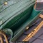 Valentino Loco Small Shoulder Bag In Croco Pattern Green 2023