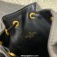 Valentino Mini Bucket Bag In Nappa With Vlogo Signature Chain Black 2023