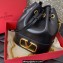 Valentino Mini Bucket Bag In Nappa With Vlogo Signature Chain Black 2023