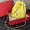 Valentino Mini Bucket Bag In Nappa With Vlogo Signature Chain Yellow 2023