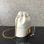 Valentino Mini Bucket Bag In Nappa With Vlogo Signature Chain White 2023