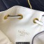 Valentino Mini Bucket Bag In Nappa With Vlogo Signature Chain White 2023