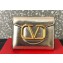 Valentino Small Loco Wallet in Calfskin Metallic Gold 2023