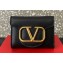 Valentino Small Loco Wallet in Calfskin Black 2023