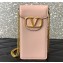 Valentino Loco Phone Case With Chain Bag in calfskin Nude Pink 2023