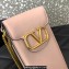 Valentino Loco Phone Case With Chain Bag in calfskin Nude Pink 2023