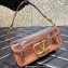 Valentino Loco Shoulder Bag In Transparent Polymeric Material Brown 2023