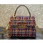 Valentino Small Vsling Handbag In Woven Metallic Nappa Gold/Multicolor 2023