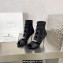 Balmain Heel 9.5cm Uma sandals in Velcro and Mesh Black 2023