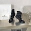 Balmain Heel 9.5cm Uma sandals in Velcro and Mesh Black 2023