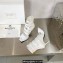 Balmain Heel 9.5cm Uma sandals in Velcro and Mesh White 2023