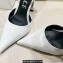 Versace Heel 11cm Spiked Pin-Point Pumps White 2023