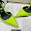 Versace Heel 11cm Spiked Pin-Point Pumps Green 2023