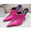 Versace Heel 11cm Pin-Point Mules Pink 2023