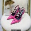Versace Heel 11cm Laced Pin-Point Slingback Pumps Pink 2023