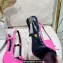 Versace Heel 11cm Laced Pin-Point Slingback Pumps Pink 2023