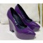 Versace Heel 15cm Platform 6cm Tempest Pumps Leather Purple 2023