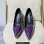 Versace Heel 15cm Platform 6cm Tempest Pumps Leather Purple 2023