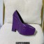Versace Heel 15cm Platform 6cm Tempest Pumps Leather Purple 2023
