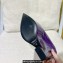 Versace Heel 15cm Platform 6cm Tempest Pumps Leather Purple 2023