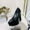 Versace Heel 15cm Platform 6cm Tempest Pumps Leather Black 2023
