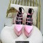 Versace Heel 15cm Platform 6cm Tempest Pumps Satin Pink with Adjustable buckle 2023
