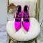 Versace Heel 15cm Platform 6cm Tempest Pumps Satin Fuchsia with Adjustable buckle 2023