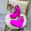 Versace Heel 15cm Platform 6cm Tempest Pumps Satin Fuchsia with Adjustable buckle 2023