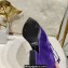 Versace Heel 15cm Platform 6cm Tempest Pumps Satin Purple with Adjustable buckle 2023