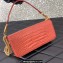 Valentino Loco Shoulder Bag In Croco Pattern Dark Pink 2023