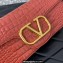 Valentino Loco Shoulder Bag In Croco Pattern Dark Pink 2023