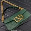 Valentino Loco Shoulder Bag In Croco Pattern Green 2023