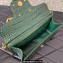 Valentino Loco Shoulder Bag In Croco Pattern Green 2023