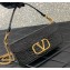 Valentino Loco Shoulder Bag In Croco Pattern Black 2023