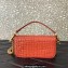 Valentino Loco Small Shoulder Bag In Croco Pattern Dark Pink 2023