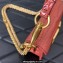 Valentino Loco Small Shoulder Bag In Croco Pattern Dark Pink 2023