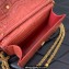 Valentino Loco Small Shoulder Bag In Croco Pattern Dark Pink 2023
